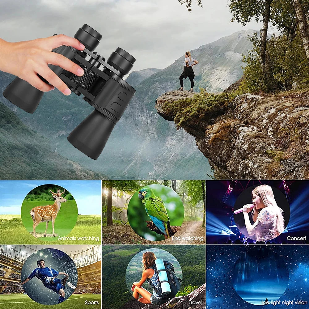 180x100 Zoom Binoculars Professional 
HD BAK4-Prism Powerful -- Day Night Vision 
Long Range Outdoor Waterproof Telescope