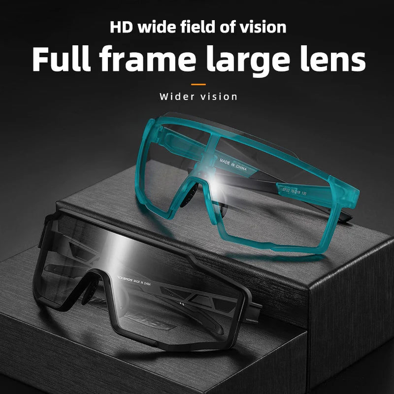 ROCKBROS Photochromic Cycling Glasses Bicycle Polarized Glasses Sports Unisex Sunglasses MTB Road Bike Eyewear Protection Goggle
