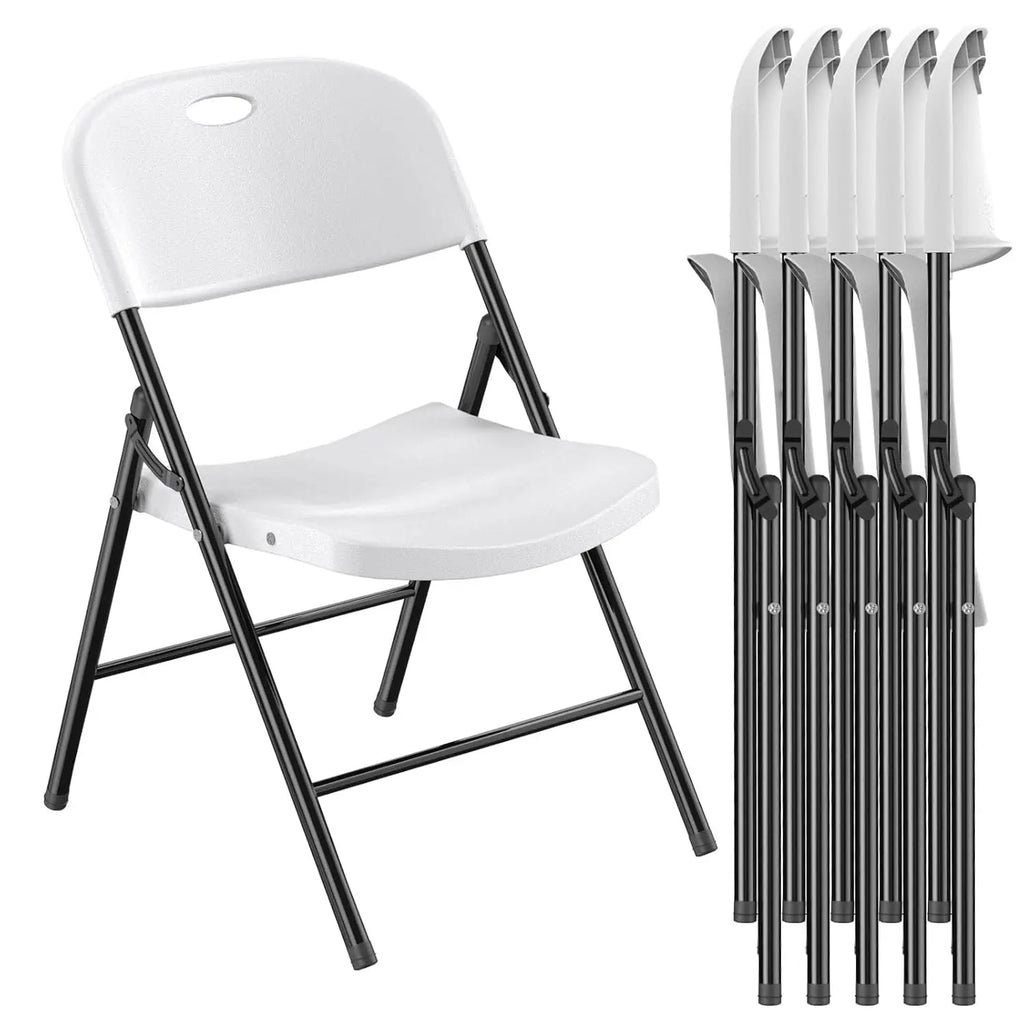 350 Weight Limit,  Heavy Duty, " Plastic " Folding Chair 
with Reinfoced Steel Frame for Indoor and Outdoor,