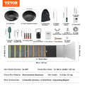 VEVOR 50" 12" Complete Sluice Box Gold Panning Kit Aluminum Alloy Gold Mining Equipment  Prospecting Kit