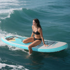 Portable Inflatable Stand Up Paddle Board 10'6"×32"×6",
 Premium PVC, Full Kit for Adults/Youth
