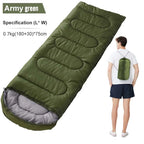 Camping Sleeping Bag Lightweight 4 Season Warm
Envelope Backpacking Outdoor Mummy Cotton Winter Sleeping Bag