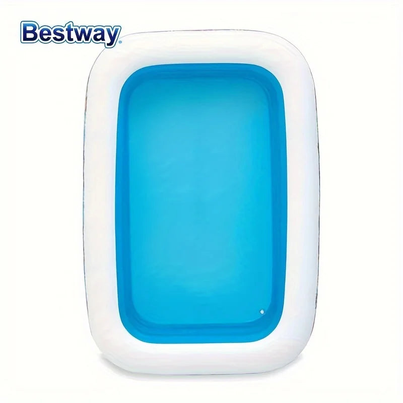 Bestway 54121/54120 Family Inflatable Pool,
 Rectangular Adult Family
