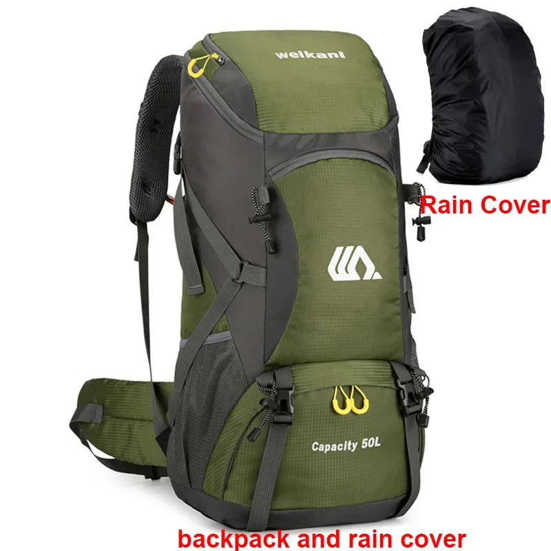 50L Travel Backpack Camping Men Large Hiking Bag 
Tourist Rucksack Waterproof ,Climbing Mountaineering 
A Must have