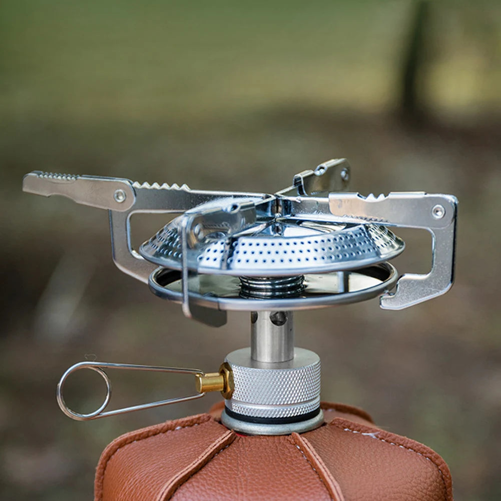 Portable Outdoor Camping Gas Stove 
with Adjustable Flame
 Small Lightweight Stove with Storage Bag for Hiking and Climbing