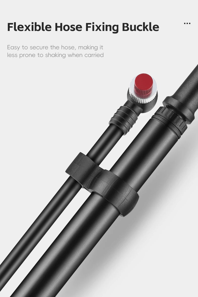 WEST BIKING 400PSI Bicycle Air Pump
 High Pressure MTB Front, Rear Suspension Pressure Gauge Schrader Valve
