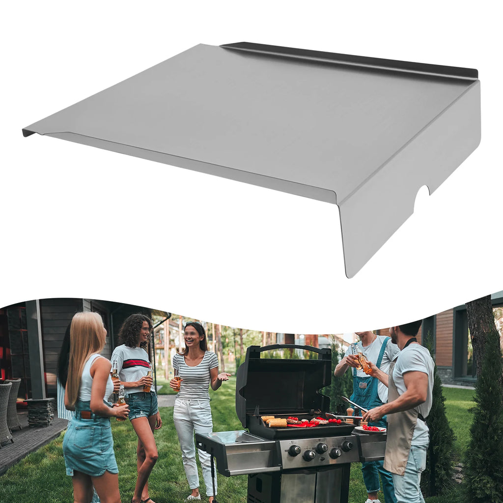 Stainless Steel Grill Drip Pan Tray with 6 Liners - Fits Most BBQs, Easy Clean, Prevents Flare-Ups (20x16x4in)