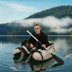 Inflatable Fishing Boat,
Portable Oxford Cloth Fishing Boat,
136*105*54cm , 130kg Weight Capacity,for Fishing