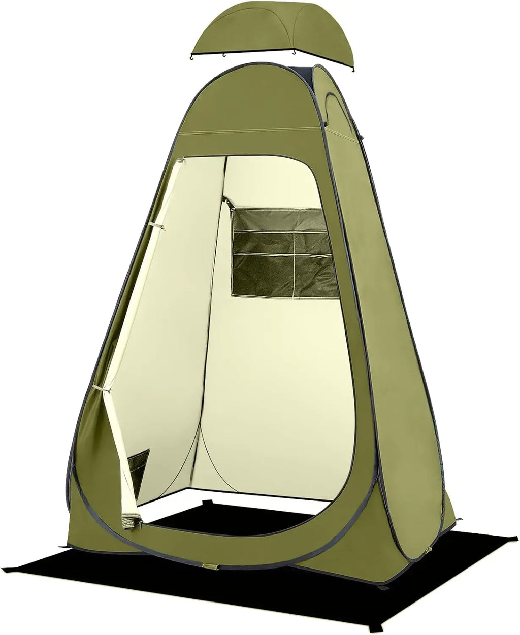 Pop Up Shower Tent, Portable Privacy 
Camping Changing Shelter with Rain Cover & Windows, UPF 50+ Waterproof