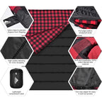 Waterproof 2-Person Cotton Flannel Sleeping Bag - 
Ideal for Camping, Backpacking, Hiking, and Outdoor Adventures