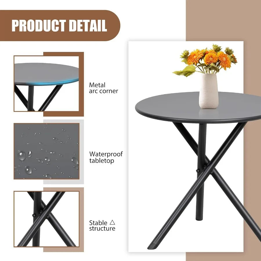 3 Piece Outdoor Rocking Bistro Set . 
Textilene Fabric , Small  table 
Patio Furniture Set , for Front Porch