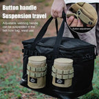 Water Bottle Storage Bag Water Bottle Carrier Pouch with Mesh Bag with Adjustable Handle for Outdoor Climbing Hiking Travel
