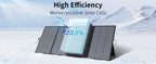 MHPOWOS 400W Portable Solar Panel, 
Lightweight Foldable Solar Panels with an Adjustable Kickstand, 
IP67 Waterproof Solar Charger
