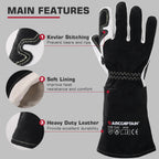 ARCCAPTAIN Welding Glove 14 inch 
Multifunctional  Goatskin Leather Protection For Welders Against Scalding