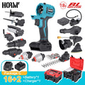HORMY 18V Brushless Cordless Power Tool Combo Kit
for Makita Battery (Drill, Circular Saw, Impact Wrench, Air Pump, Blower) Home