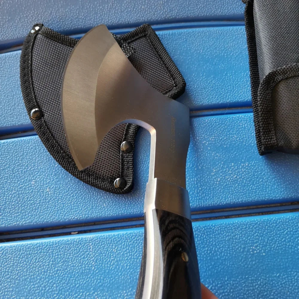 Stainless Steel Axe & Folding Knife Combo Set: 
High-Performance for Outdoor Adventures, Camping & Hiking
