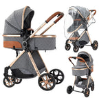 Portable Baby Stroller 2-in-1
Pram Foldable Pushchair Lightweight Travel System
 Buggy Newborn New Model Carriage