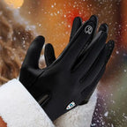 Rechargeable Heated Gloves Rechargeable Hand Warming Gloves Non-Slip Winter Gloves With Zipper Design Ice Fishing Gear For Men