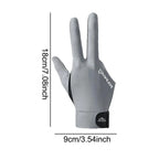 Open Finger Billiard Pool Gloves Breathable Snooker Glove Non Slip Left Hand 3 Finger Glove Training Shooters Gloves Accessories