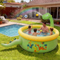 Dinosaur Inflatable Kiddie Pool Splash Pads for Toddlers with Sprinkler 
Outdoor Blow Up Mat Baby Dinosaur Play Swimming Pool