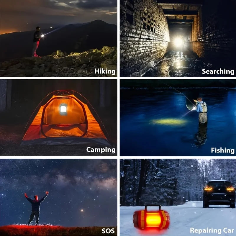 Rechargeable LED Camping Light 1000LM Lantern, Flashlight,   6 Modes 4000mAh 
Power Bank for Power Outage Hurricane Outdoor Hiking