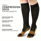 16 pairs copper compression socks
for men and women  
for running, traveling for nurses and pregnant women mid-calf design