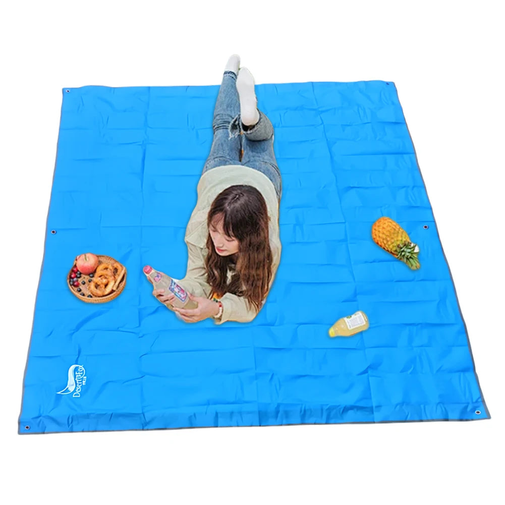 Picnic Mat Waterproof Ultralight Pocket Tent Footprints Beach Tarp Foldable Picnic Blanket Beach Mat for Travel Climbing
