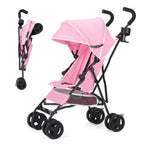 Umbrella Stroller, Lightweight Compact Foldable Baby Stroller 
for Travel, Easy One-Hand Fold, Multi-Position Canopy