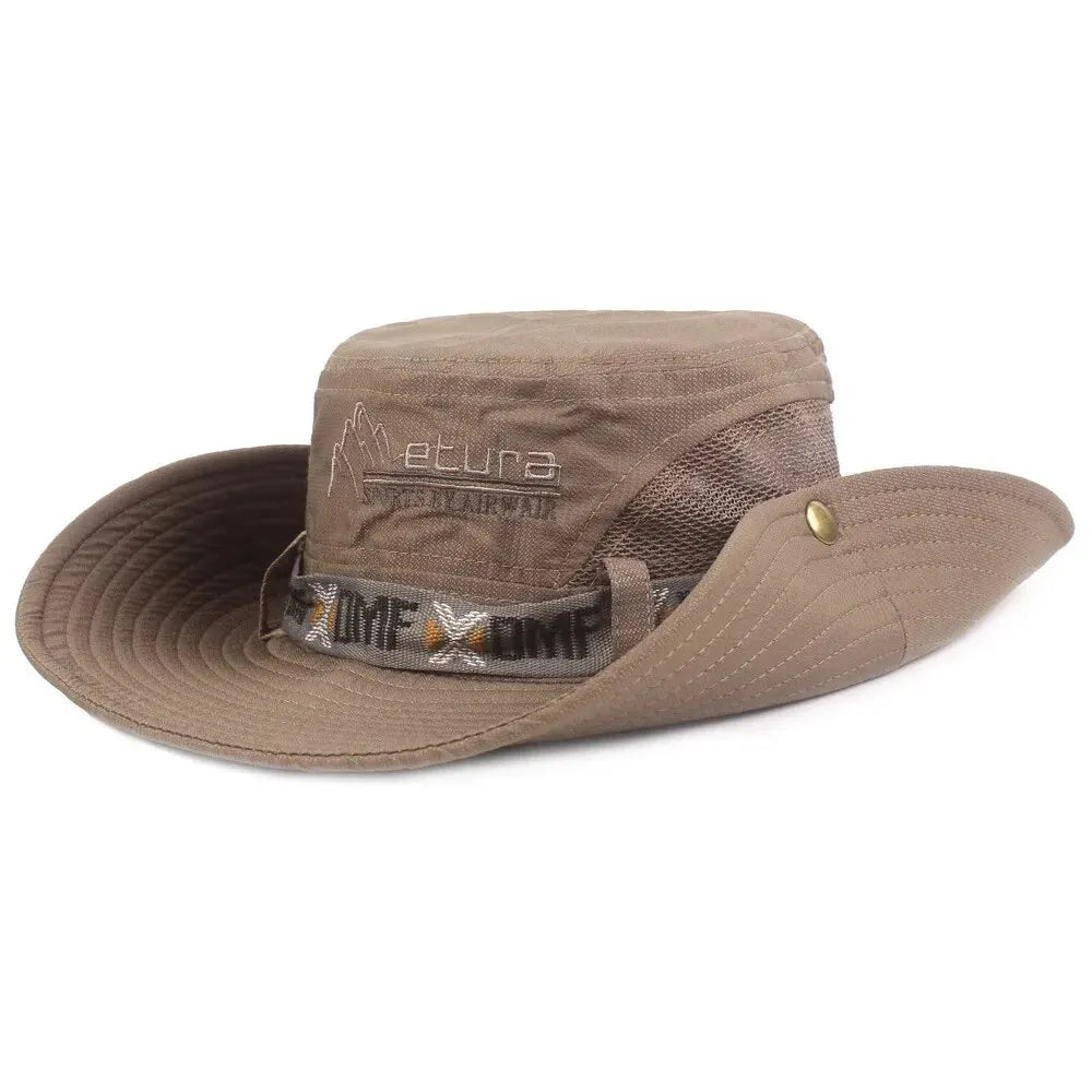 Sun shading hat, with chin strap