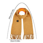 USB Charging Electric Heated Scarf Adjustable Temperature Electric Winter Warmer Unisex Creative Neck Warmer