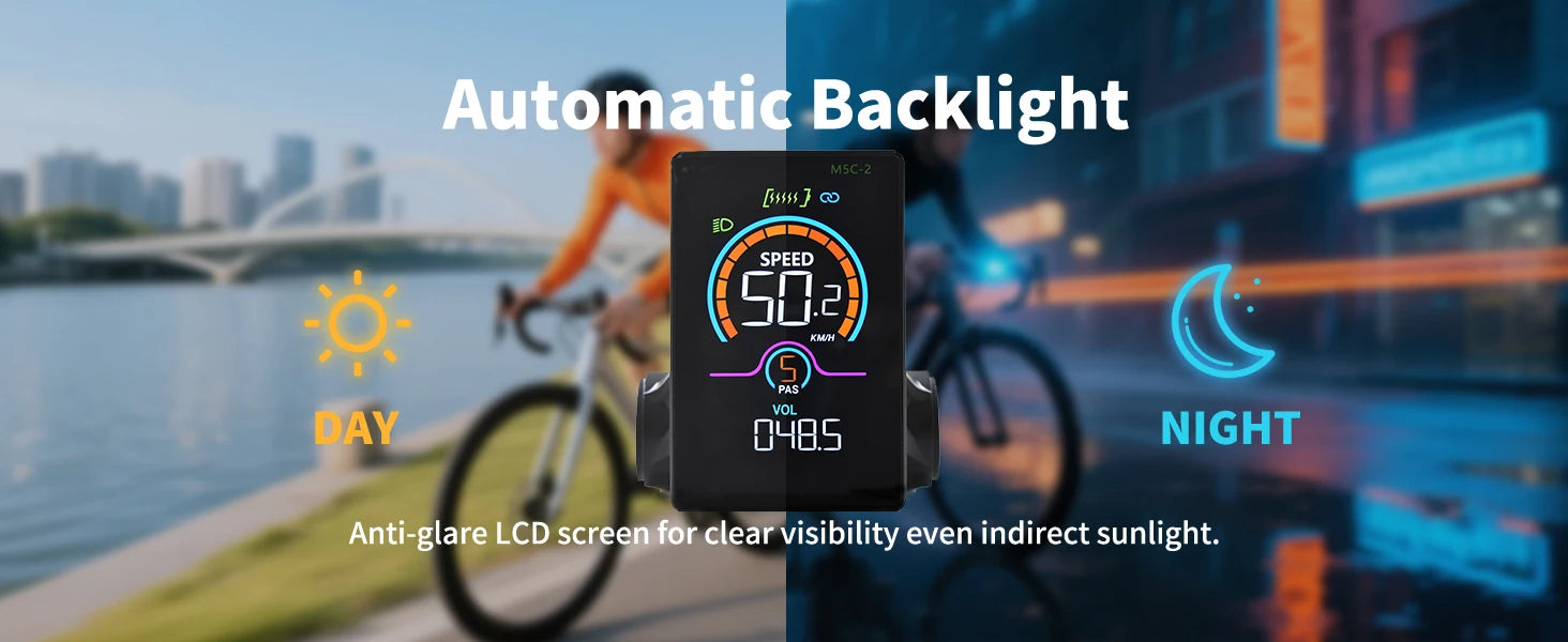 [Haytrix-US] Fatbike V20 Screen 
EBike LCD Display Bicycle Speedometer Cycling Computer
