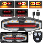 Rechargeable Bicycle Rear Light with Turn Signals .
Warning Bike Lights 
Wireless Remote Control           Bike Rear Light for Night Riding