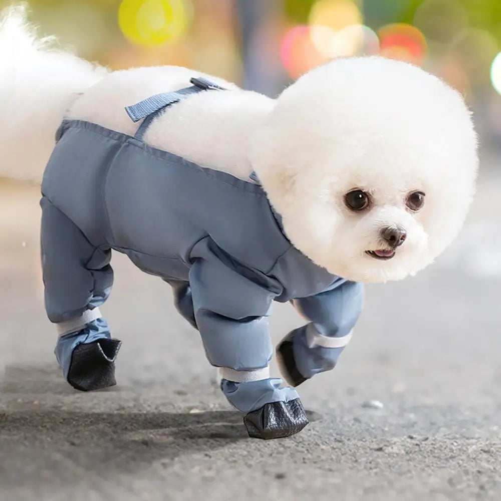 Waterproof Dog Boots With Suspenders
Adjustable Anti-Fall Pet Boots 
Dirty-Proof Pet Shoes For French Bulldog Poodle