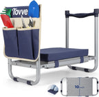 Foldable Garden Kneeler Seat with Detachable Pad, 
Portable Bench Chair and Tool Bag for Gardening Gifts