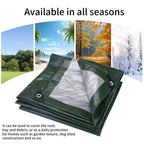 2/3/4/5M Waterproof Tarp Cover Thickened Heavy Duty Protective Cover Multipurpose Camping Tarpaulin for Emergency Rain Shelters