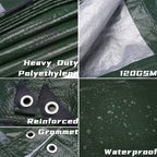 2/3/4/5M Waterproof Tarp Cover Thickened Heavy Duty Protective Cover Multipurpose Camping Tarpaulin for Emergency Rain Shelters