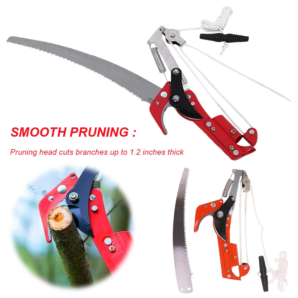 High Altitude Three Pulley Pruning Scissors 
Harvester Clipper--- Branches Cutter--- Garden Shears Saw for Plant Twig Vine