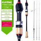 KUYING TETON  5'2" 6' 6'3" 6'4"6'2" 6'6"  Cane Spinning Rod &  Casting FUJI Carbon 1-4g 0.8-3g 2-10g M-Fast bfs
