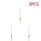 3PCS Ultra-Short Ice Fishing Rod 
60/80/100CM Telescopic,Lightweight  for Angling.