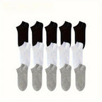 50 Pairs of Thin Black/white/gray Socks,
Solid Color Casual Socks,
 Suitable for Back To School Season, Daily Wear