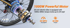 【1 Year Warranty】M26 Electric Bicycle 1000W Peak Motor 
360WH Lithium Battery Electric Bike  26 Inch city  UL2849