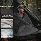 BISINNA Outdoor Camping Sleeping Bag Ultralight 
Waterproof ,  Winter Warm Backpacking With Pillow for Traveling Hiking