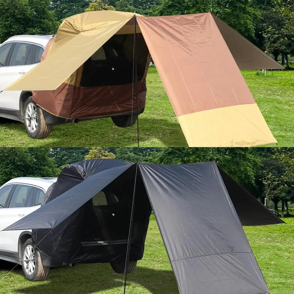 Portable Camping SUV Trunk Tent Car 
Rear Door Tent SUV 3 Sided
 Extended Shade Outside Shelter For  Camping