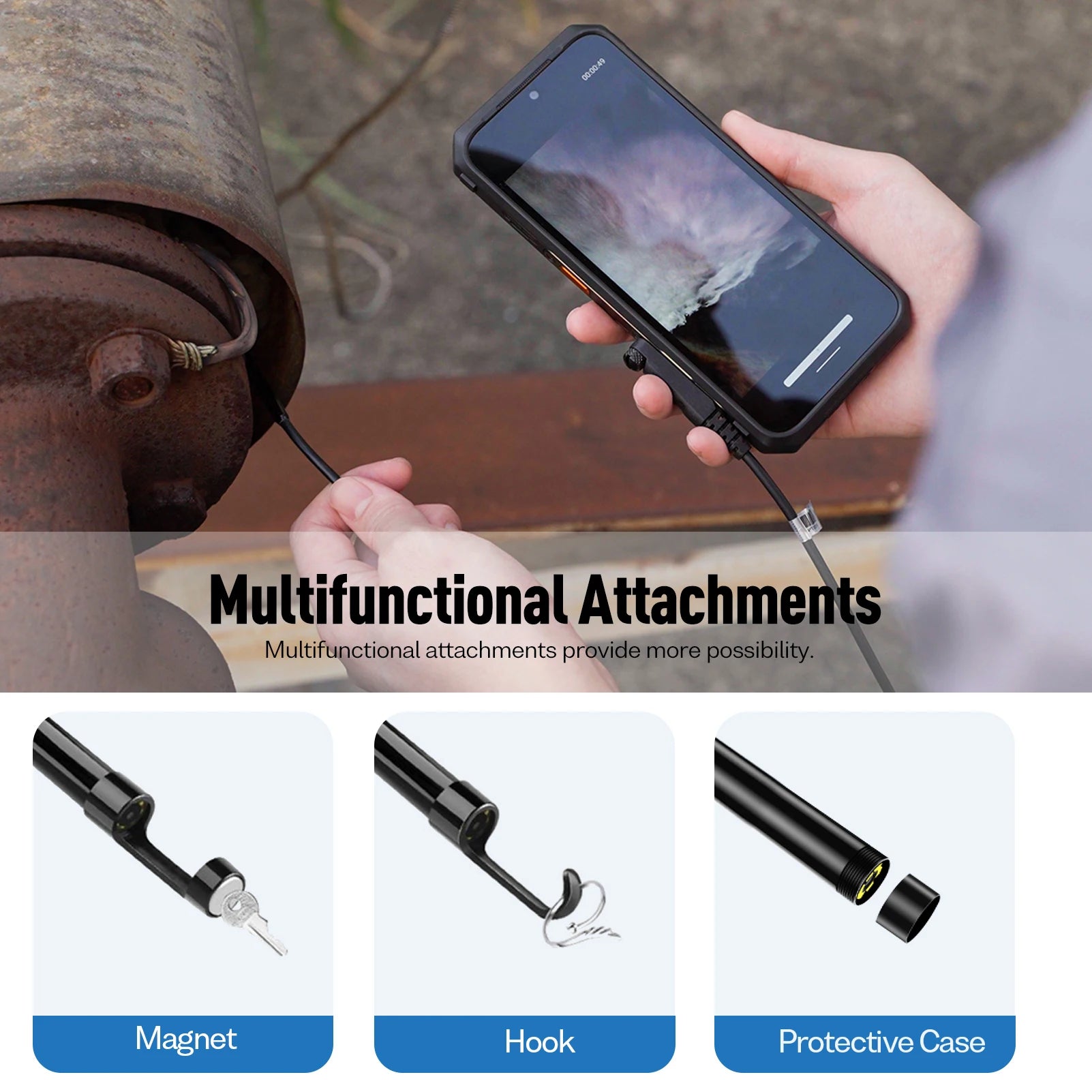 Ulefone  Waterproof 3 in 1 Endoscope /
For ARMOR 9/ARMOR 9E/Power Armor 13/Power Armor 18T
