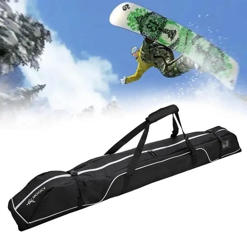 Ski Carrying Bag 600D Water-Resistant  With Top Handle Portable Skiing Container Tool For Board Bindings Boots