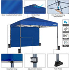 10x10 Heavy-Duty Blue Outdoor Event Tent with 4 Sides, 
One-Push Setup, 
and Roller Bag , for Parties & Weddings & Special Events Fairs, Road Side Shade