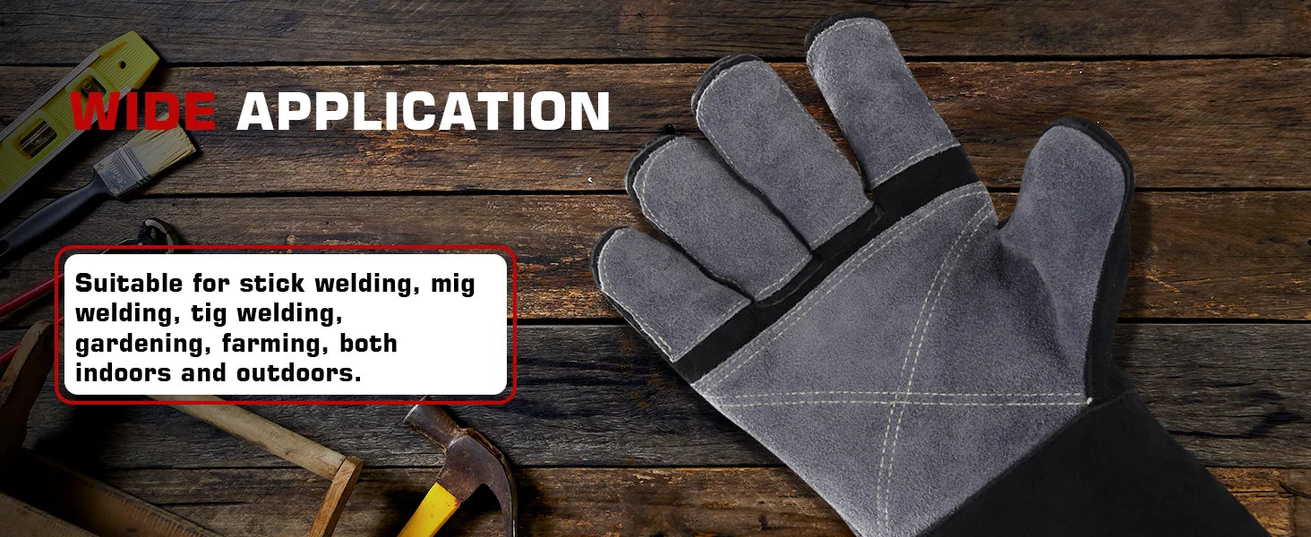 ARCCAPTAIN 16inch Welding Gloves Multifunctional 
Heat Resistant Mig/Stick/Tig Welder