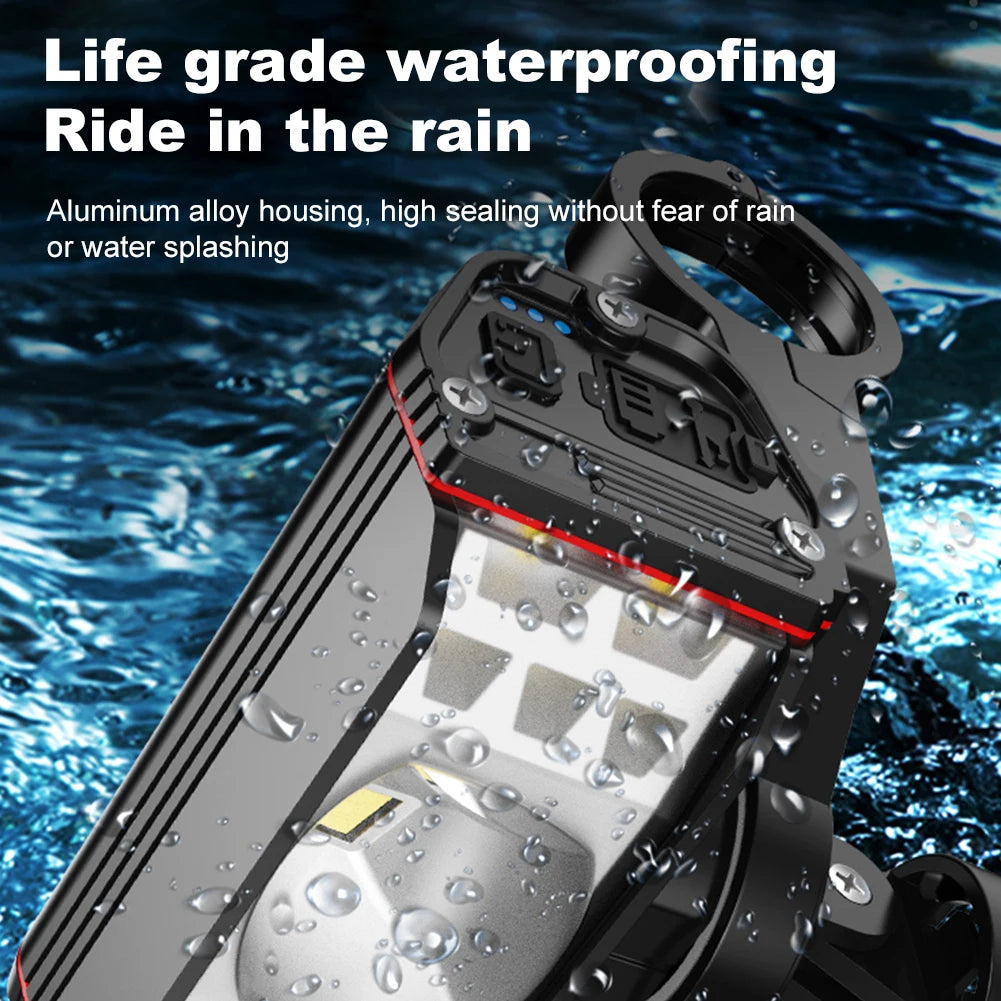 LED   Bike Handlebar Flashlight
USB Rechargeable Mountain Bike Lamp
Waterproof