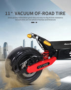 Arwibon GT06 1200W Foldable E-Scooter for Adults -
Max Speed 25MPH, 
48V 13AH/23.4AH, 11"Off-Road Tires