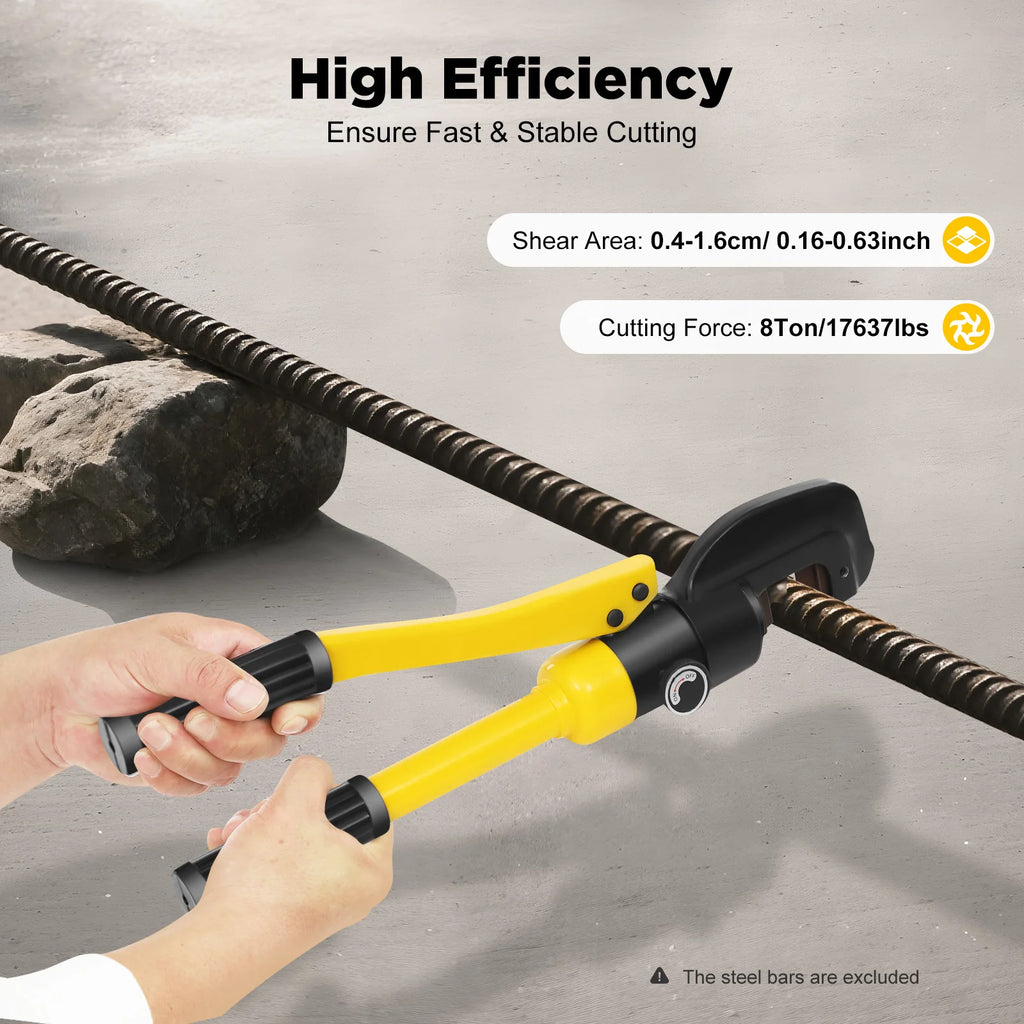8 Ton Hydraulic Rebar, Steel  Cutter, 
Handheld Tool 16mm for Metal, Chain ,Steel